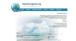 Desktop Screenshot of marineregions.org